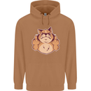 Grumpy Cat Finger Flip Offensive Funny Mens 80% Cotton Hoodie Caramel Latte