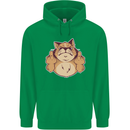 Grumpy Cat Finger Flip Offensive Funny Mens 80% Cotton Hoodie Irish Green
