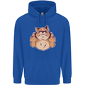 Grumpy Cat Finger Flip Offensive Funny Mens 80% Cotton Hoodie Royal Blue
