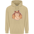 Grumpy Cat Finger Flip Offensive Funny Mens 80% Cotton Hoodie Sand