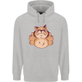 Grumpy Cat Finger Flip Offensive Funny Mens 80% Cotton Hoodie Sports Grey