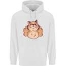 Grumpy Cat Finger Flip Offensive Funny Mens 80% Cotton Hoodie White