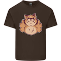 Grumpy Cat Finger Flip Offensive Funny Mens Cotton T-Shirt Tee Top Dark Chocolate