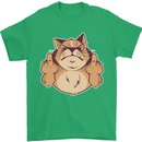 Grumpy Cat Finger Flip Offensive Funny Mens T-Shirt Cotton Gildan Irish Green