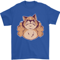 Grumpy Cat Finger Flip Offensive Funny Mens T-Shirt Cotton Gildan Royal Blue