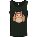 Grumpy Cat Finger Flip Offensive Funny Mens Vest Tank Top Black