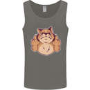 Grumpy Cat Finger Flip Offensive Funny Mens Vest Tank Top Charcoal