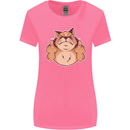 Grumpy Cat Finger Flip Offensive Funny Womens Wider Cut T-Shirt Azalea