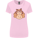 Grumpy Cat Finger Flip Offensive Funny Womens Wider Cut T-Shirt Light Pink