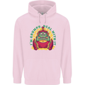 Grumpy Elf Funny Anti Christmas Bah Humbug Childrens Kids Hoodie Light Pink