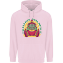 Grumpy Elf Funny Anti Christmas Bah Humbug Childrens Kids Hoodie Light Pink