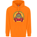 Grumpy Elf Funny Anti Christmas Bah Humbug Childrens Kids Hoodie Orange