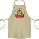 Grumpy Elf Funny Anti Christmas Bah Humbug Cotton Apron 100% Organic Khaki