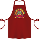 Grumpy Elf Funny Anti Christmas Bah Humbug Cotton Apron 100% Organic Maroon