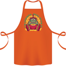 Grumpy Elf Funny Anti Christmas Bah Humbug Cotton Apron 100% Organic Orange