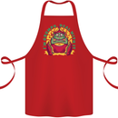 Grumpy Elf Funny Anti Christmas Bah Humbug Cotton Apron 100% Organic Red