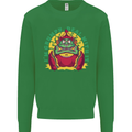 Grumpy Elf Funny Anti Christmas Bah Humbug Kids Sweatshirt Jumper Irish Green