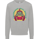 Grumpy Elf Funny Anti Christmas Bah Humbug Kids Sweatshirt Jumper Sports Grey