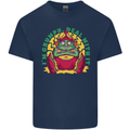 Grumpy Elf Funny Anti Christmas Bah Humbug Kids T-Shirt Childrens Navy Blue