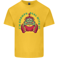 Grumpy Elf Funny Anti Christmas Bah Humbug Kids T-Shirt Childrens Yellow