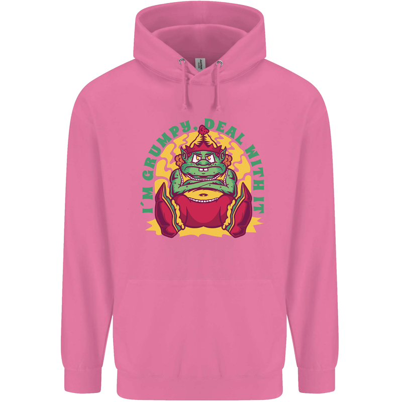 Grumpy Elf Funny Anti Christmas Bah Humbug Mens 80% Cotton Hoodie Azelea