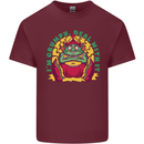 Grumpy Elf Funny Anti Christmas Bah Humbug Mens Cotton T-Shirt Tee Top Maroon