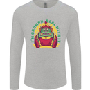 Grumpy Elf Funny Anti Christmas Bah Humbug Mens Long Sleeve T-Shirt Sports Grey