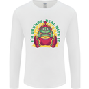 Grumpy Elf Funny Anti Christmas Bah Humbug Mens Long Sleeve T-Shirt White