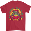 Grumpy Elf Funny Anti Christmas Bah Humbug Mens T-Shirt 100% Cotton Red