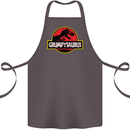 Grumpysaurus Funny Grumpy Old Git Man Cotton Apron 100% Organic Dark Grey