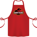 Grumpysaurus Funny Grumpy Old Git Man Cotton Apron 100% Organic Red