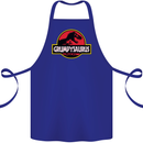Grumpysaurus Funny Grumpy Old Git Man Cotton Apron 100% Organic Royal Blue