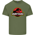 Grumpysaurus Funny Grumpy Old Git Man Mens Cotton T-Shirt Tee Top Military Green