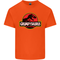 Grumpysaurus Funny Grumpy Old Git Man Mens Cotton T-Shirt Tee Top Orange