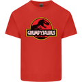 Grumpysaurus Funny Grumpy Old Git Man Mens Cotton T-Shirt Tee Top Red