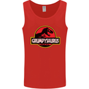 Grumpysaurus Funny Grumpy Old Git Man Mens Vest Tank Top Red