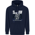 Guard Dog German Shepherd Fast Food Childrens Kids Hoodie Navy Blue