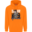 Guard Dog German Shepherd Fast Food Childrens Kids Hoodie Orange