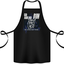 Guard Dog German Shepherd Fast Food Cotton Apron 100% Organic Black