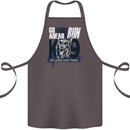 Guard Dog German Shepherd Fast Food Cotton Apron 100% Organic Dark Grey