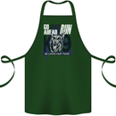 Guard Dog German Shepherd Fast Food Cotton Apron 100% Organic Forest Green