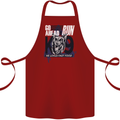 Guard Dog German Shepherd Fast Food Cotton Apron 100% Organic Maroon