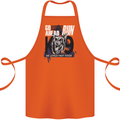 Guard Dog German Shepherd Fast Food Cotton Apron 100% Organic Orange