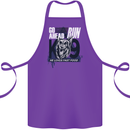 Guard Dog German Shepherd Fast Food Cotton Apron 100% Organic Purple