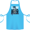 Guard Dog German Shepherd Fast Food Cotton Apron 100% Organic Turquoise
