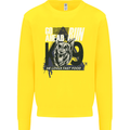 Guard Dog German Shepherd Fast Food Kids Sweatshirt Jumper Yellow