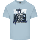 Guard Dog German Shepherd Fast Food Kids T-Shirt Childrens Light Blue