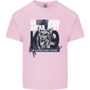 Guard Dog German Shepherd Fast Food Kids T-Shirt Childrens Light Pink