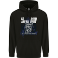 Guard Dog German Shepherd Fast Food Mens 80% Cotton Hoodie Black