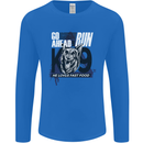 Guard Dog German Shepherd Fast Food Mens Long Sleeve T-Shirt Royal Blue